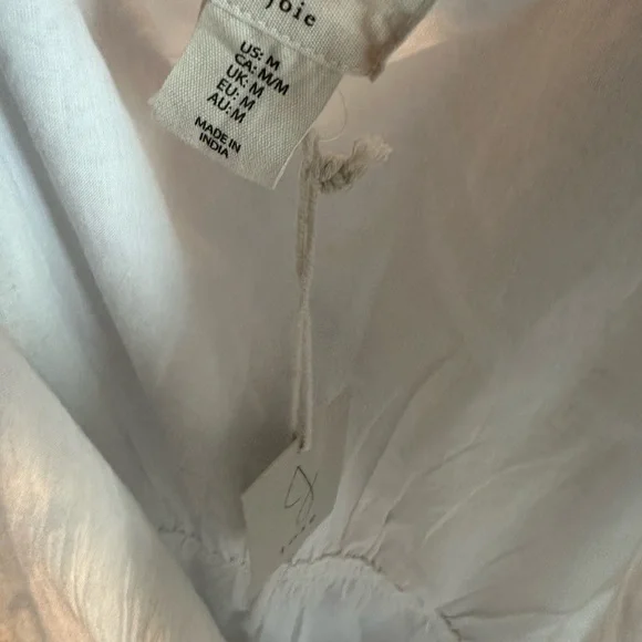 Elegant White Sleeveless Dress with details by Joie - Picture 6 of 6